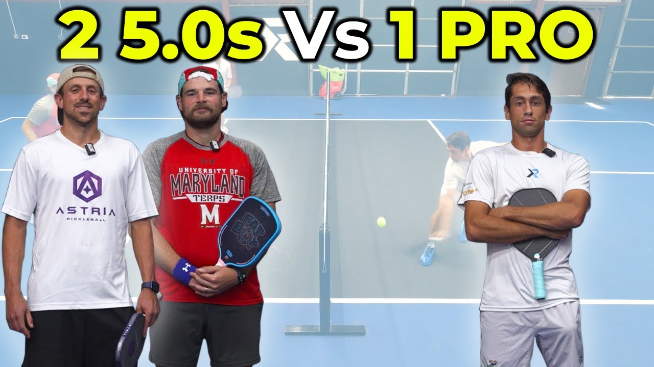 Can 2 5.0 Players BEAT 1 Pickleball Pro?