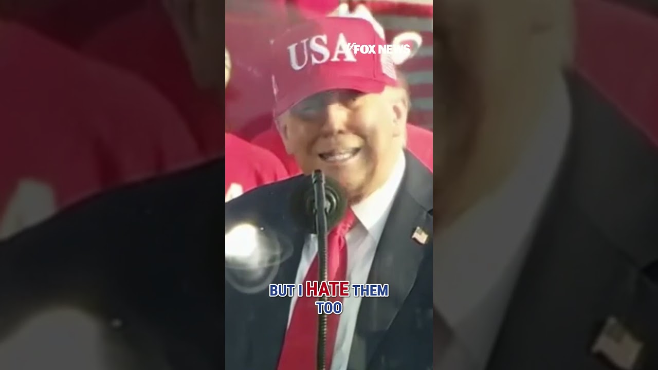 Trump says he ‘hates Dems’ because they ‘hate America’ #shorts #trump #usa #us #news #politics