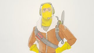 skin raptor drawing fortnite - dessin fortnite amino