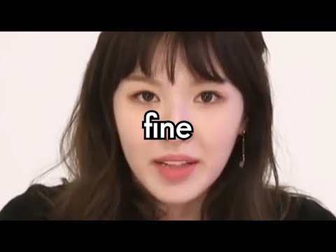 a compilation of wendy speaking english and others not understanding lol