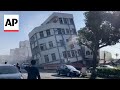 Strong earthquake rocks Taiwan, collapsing buildings, causing a tsunami