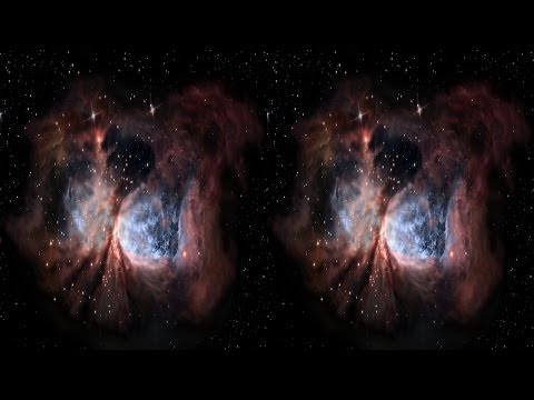 Celestial Snow Angel 3D: Star-forming Region Sharpless 2-106 - Hubble Site