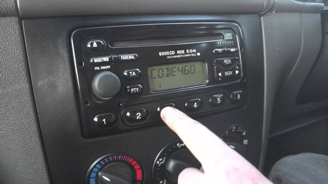 2004 Ford escape radio code