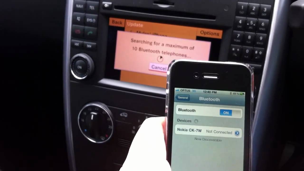 Iphone 4 bluetooth pairing with mercedes car #4