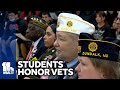 Schoolchildren take time to honor veterans