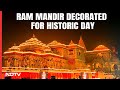 Ayodhya Ram Mandir Lit Up Ahead Of Consecration Ceremony