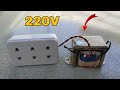 Turn a Small Transformer into 220V 800W amazing Powerful Generator