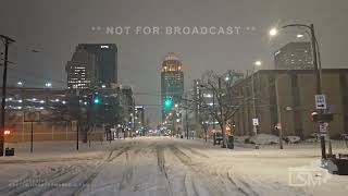01-05-2025 Louisville, Kentucky - Winter Storm Impacts - Slide Offs - National Guard - Interstate 64