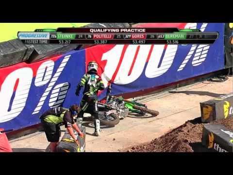 2013 Martin Davalos Timed Practice 2 Crash Salt Lake City 
