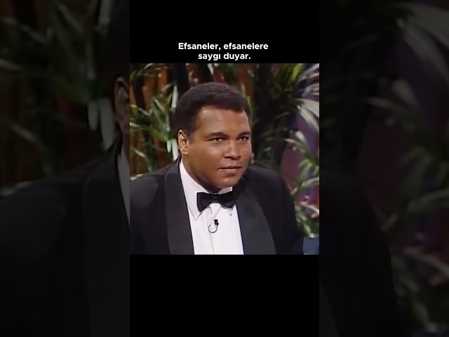 Efsaneler, efsanelere saygı duydukları için efsanedir. #muhammedali #miketyson