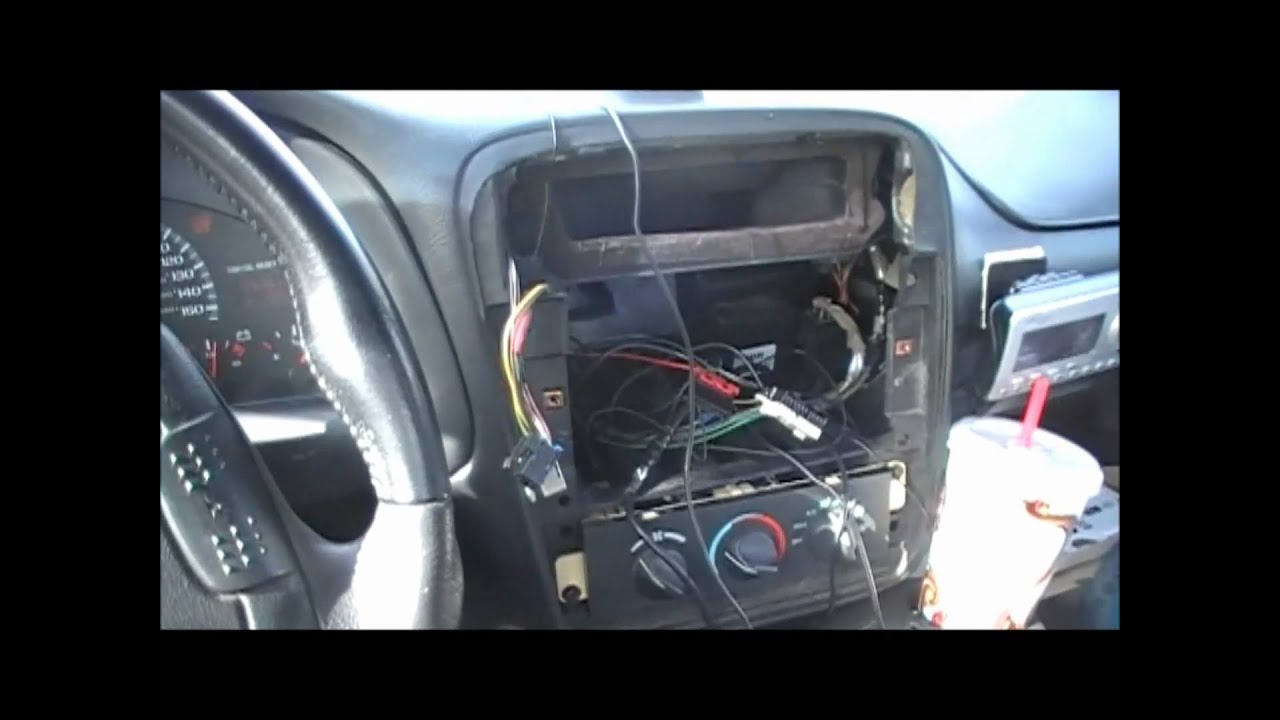 Radio Removal and Replacement in a 99 Camaro Z28! While ... 2000 bonneville stereo wiring harness diagram 