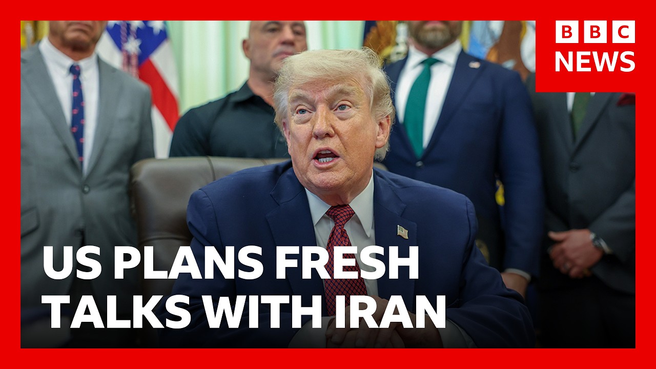 Donald Trump says US plans fresh talks with Iran from Monday | BBC News