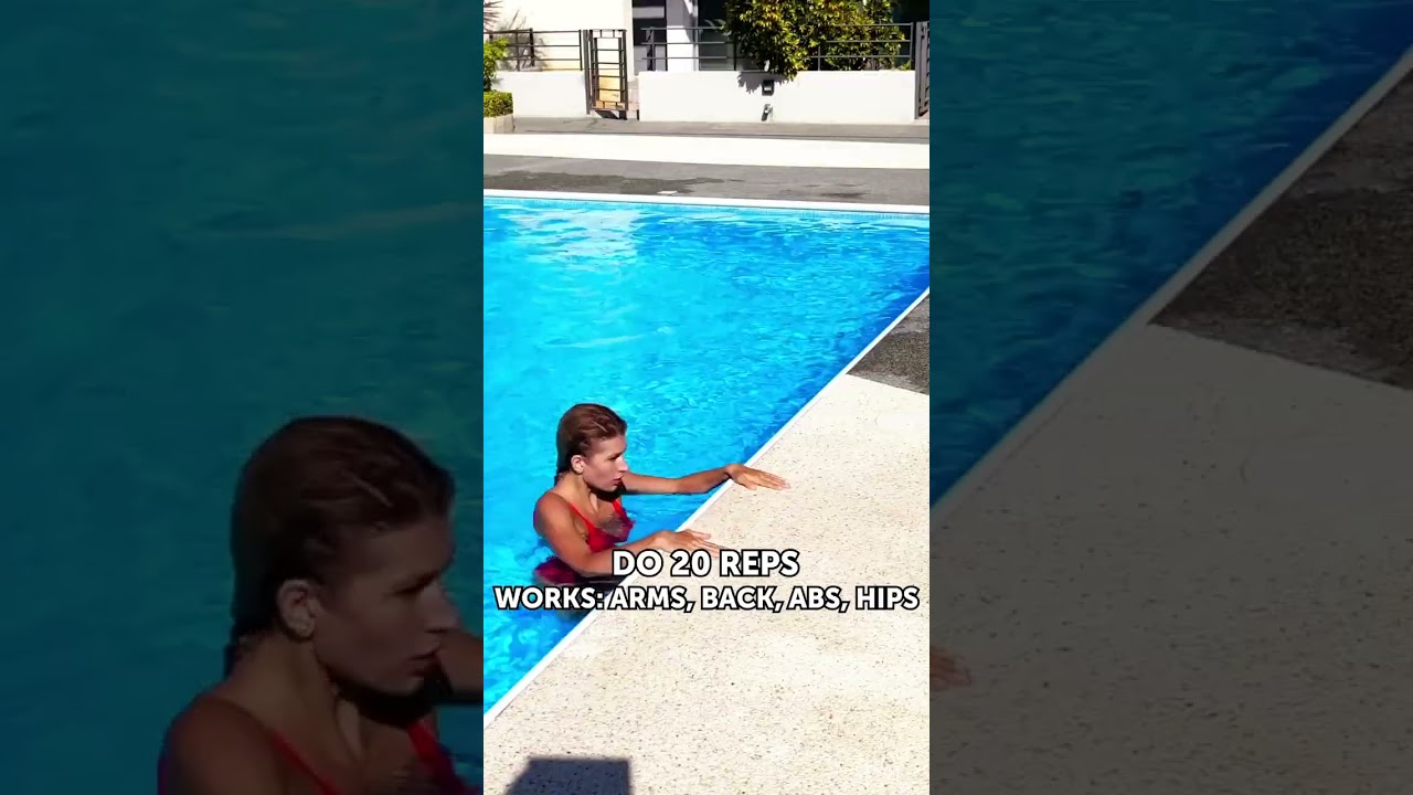 Easy workout in the pool 💦💦 that replaces 30 minutes in the gym