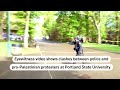 WARNING: GRAPHIC CONTENT - Police arrest protesters at Portland State University | REUTERS  - 00:32 min - News - Video