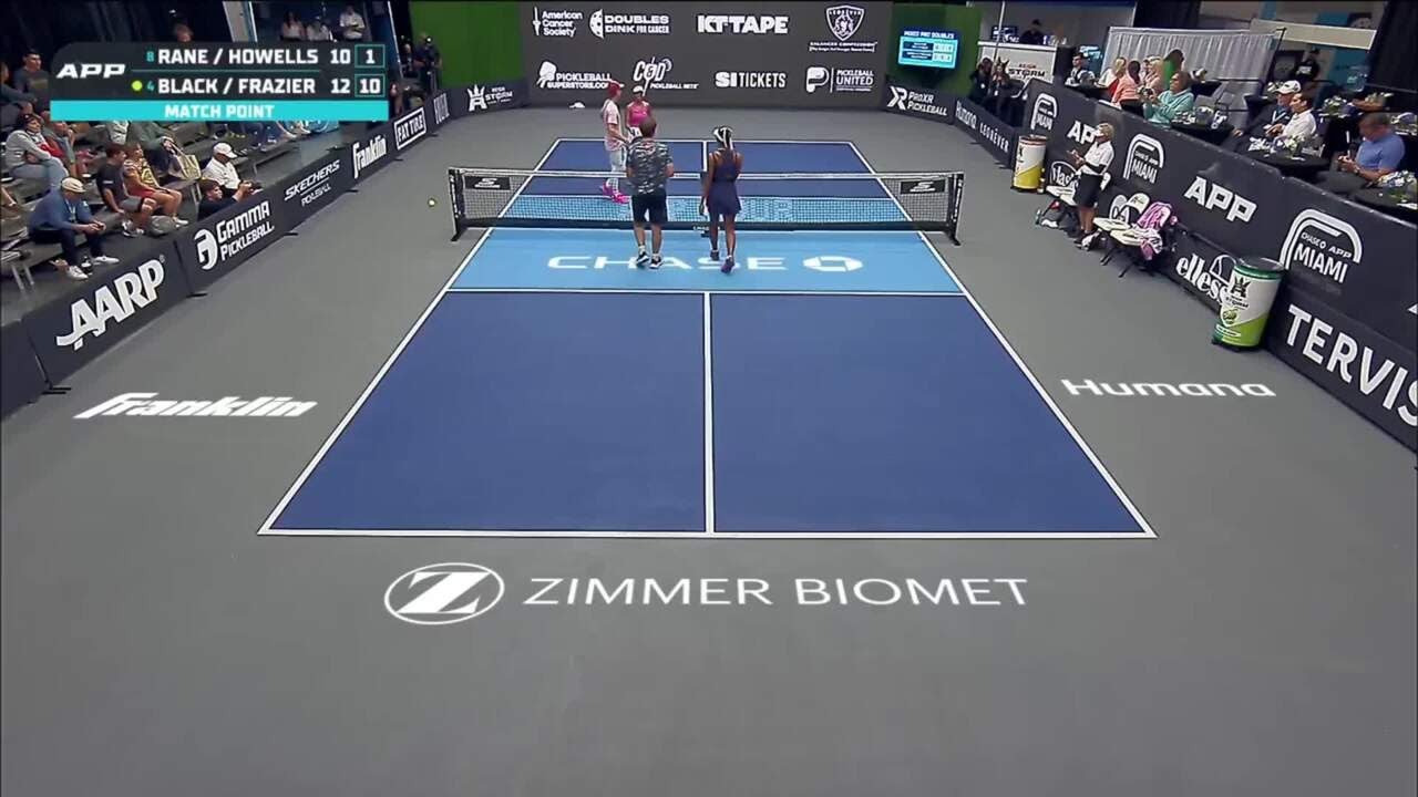 Hurricane Tyra Black & Dylan Frazier Defeat Milan Rane & Will Howells | Miami | Pickleball