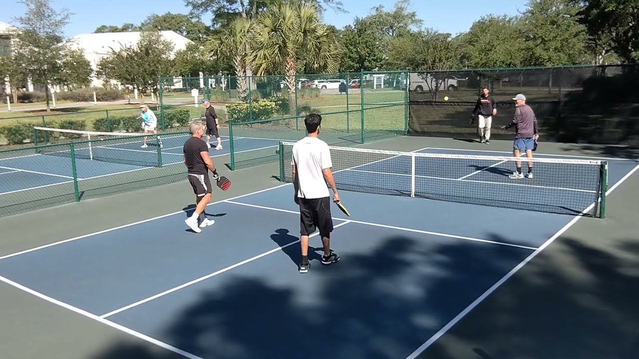 RETIRED PING PONG & RAQUETBALL CHAMPS TEAM UP! 4.0 Pickleball Game at Kingston in Myrtle Beach, SC