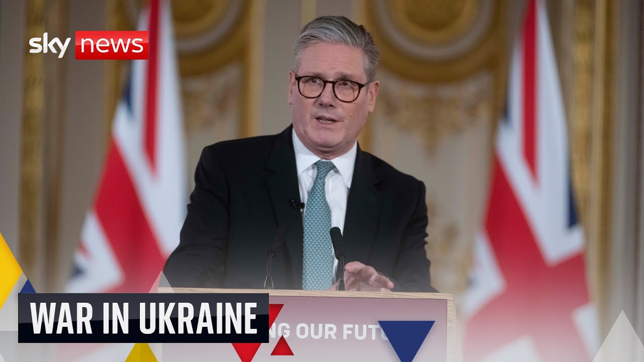 Sir Keir Starmer holds a news conference after Ukraine war summit