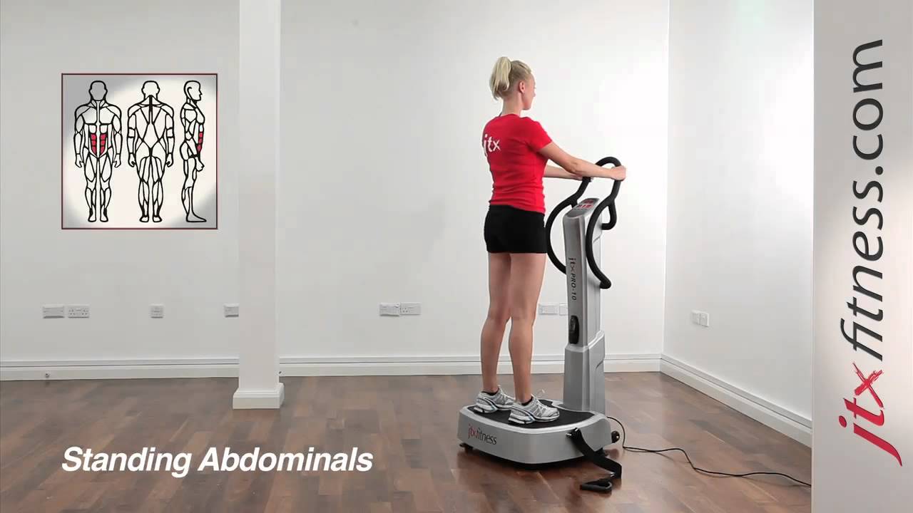 Core Exercises On Vibration Machine