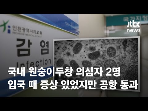국내 첫 원숭이두창 의심자…2명 중 1명 '양성' / JTBC News
