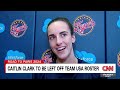 Caitlin Clark reacts after being left off Team USAs Olympic team  - 06:22 min - News - Video