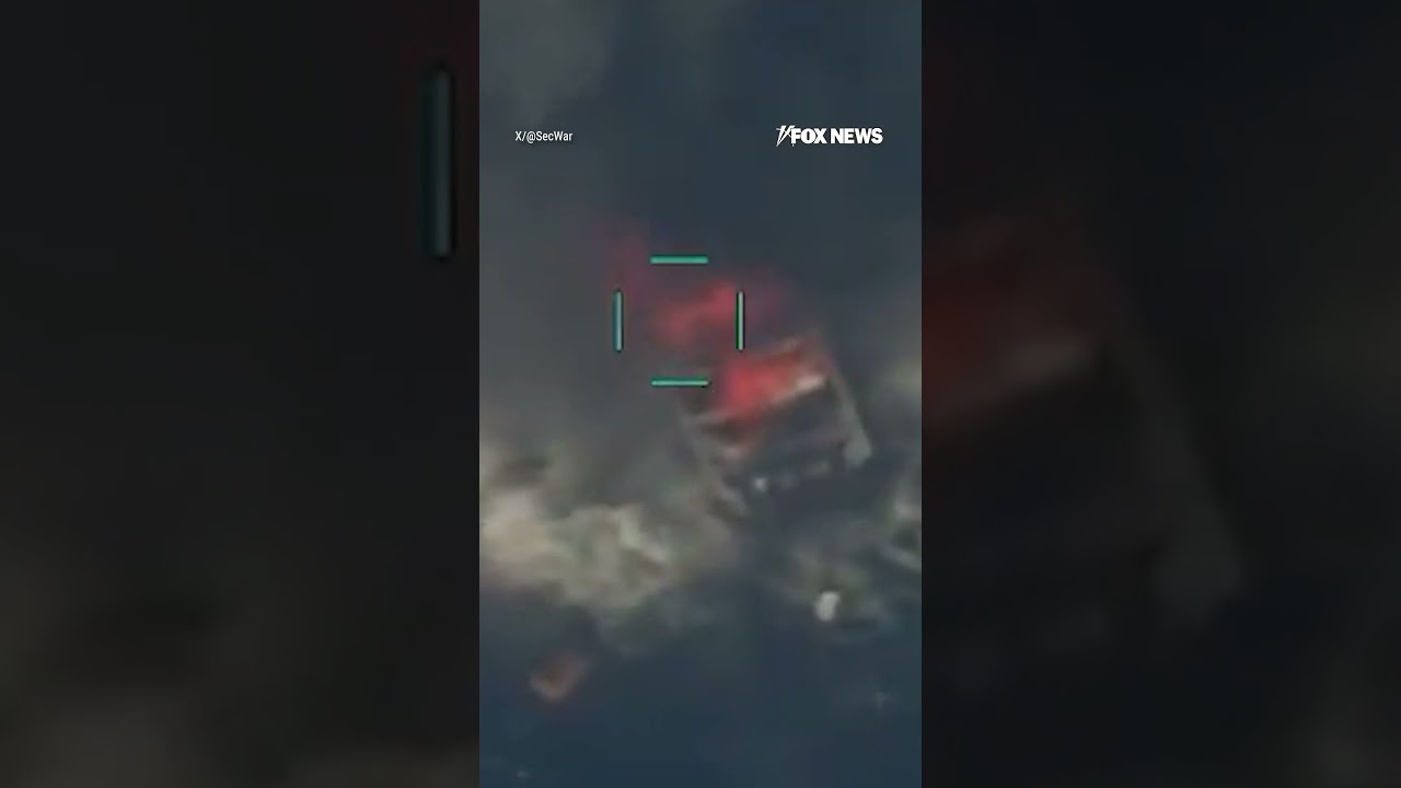 Department of War takes out 'yet another' narco-trafficking vessel #shorts #narcos #cartels #usnews