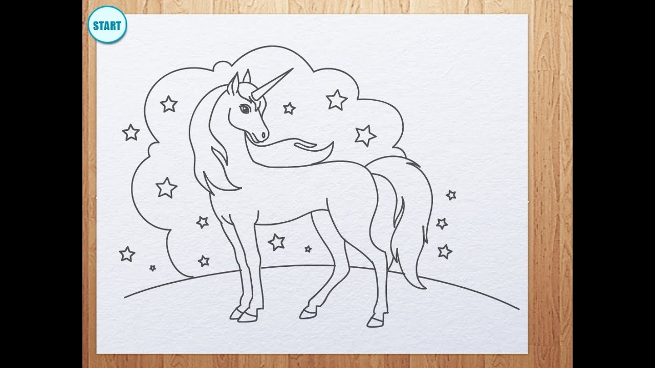 How to draw Unicorn - YouTube