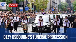 Ozzy Osbourne's funeral procession in Birmingham | Sky News coverage