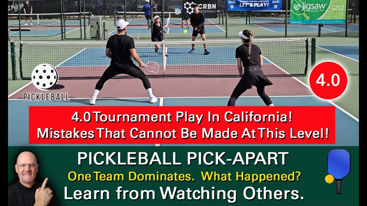 Pickleball! When One Team Dominates Another, Little Things Matter! Learn By Watching Others!