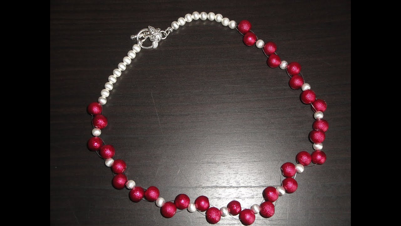 Schmuck selber machen - Kette effektvoll aufziehen - YouTube