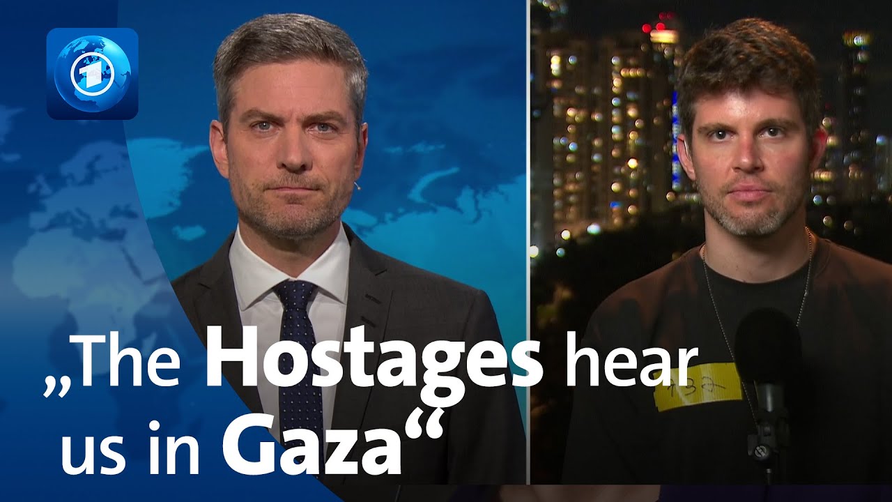 "The hostages hear us in Gaza" - Gil Dickmann (relative of hostages) | tagesthemen interview