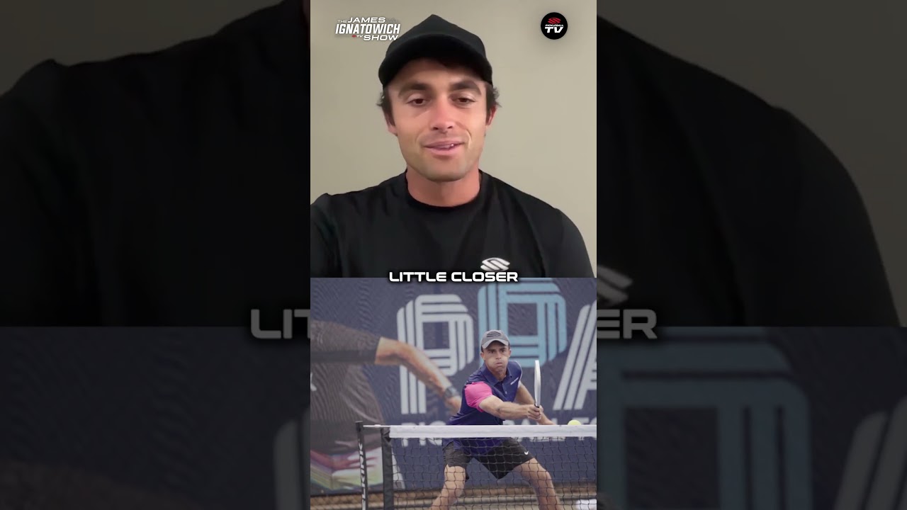 Playing indoors with pickleball pro @JamesIgnatowich 🔋 #pickleball #pickleballislife
