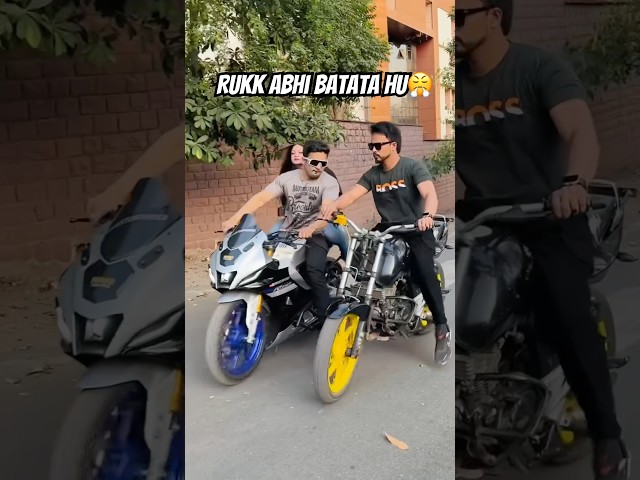 RUKK abhi batata hu tujhe😤 #farazstuntrider #superbikes #hayabusa #bikers