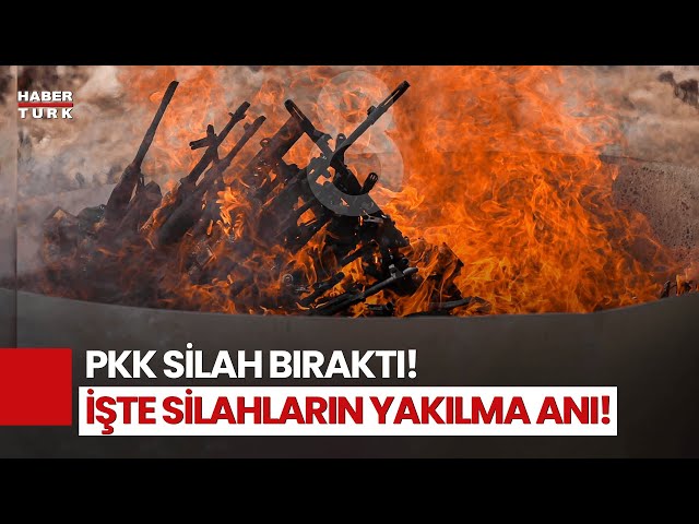 #CANLI - Beklenen an geldi: Silah bırakma başladı