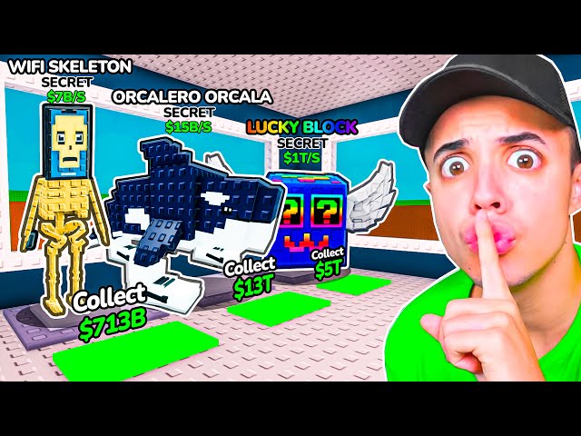Robé al DUEÑO sus 3 BRAINROTS MÁS RAROS... Steal a Brainrot