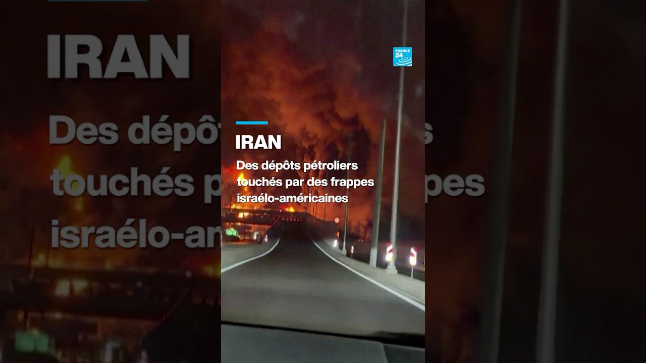 Iran: des dépôts pétroliers touchés par des frappes israélo-américaines • FRANCE 24