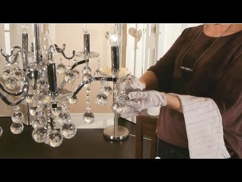 how to clean a crystal chandelier without taking it apart