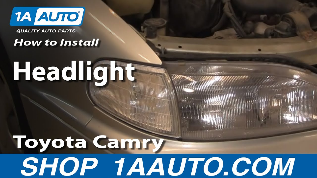 replace front headlight toyota camry #7