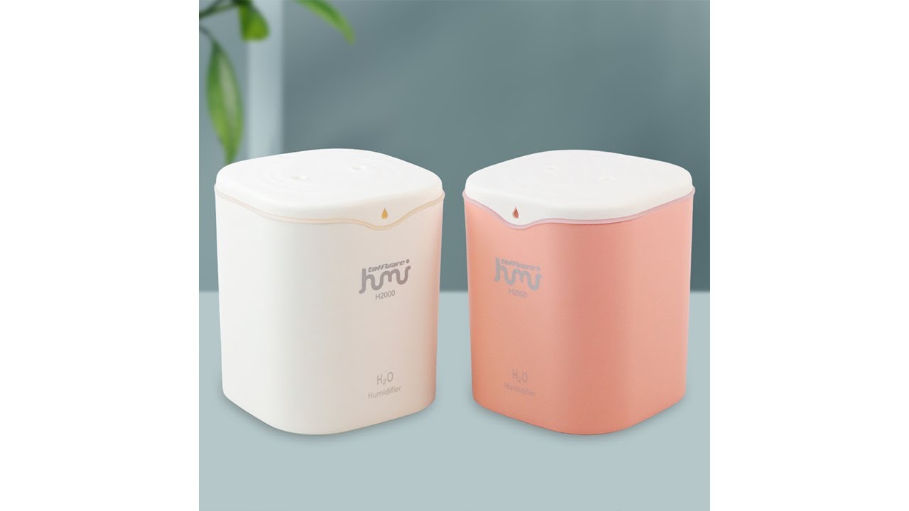 Pratinjau video produk Taffware HUMI Air Humidifier Ultrasonic Aroma Diffuser Double Spray 2L - H2000