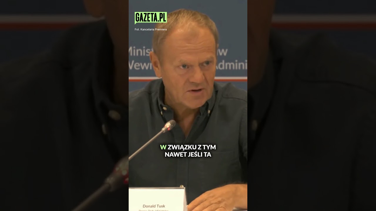 Donald Tusk przestrzega przed ulewami w Polsce