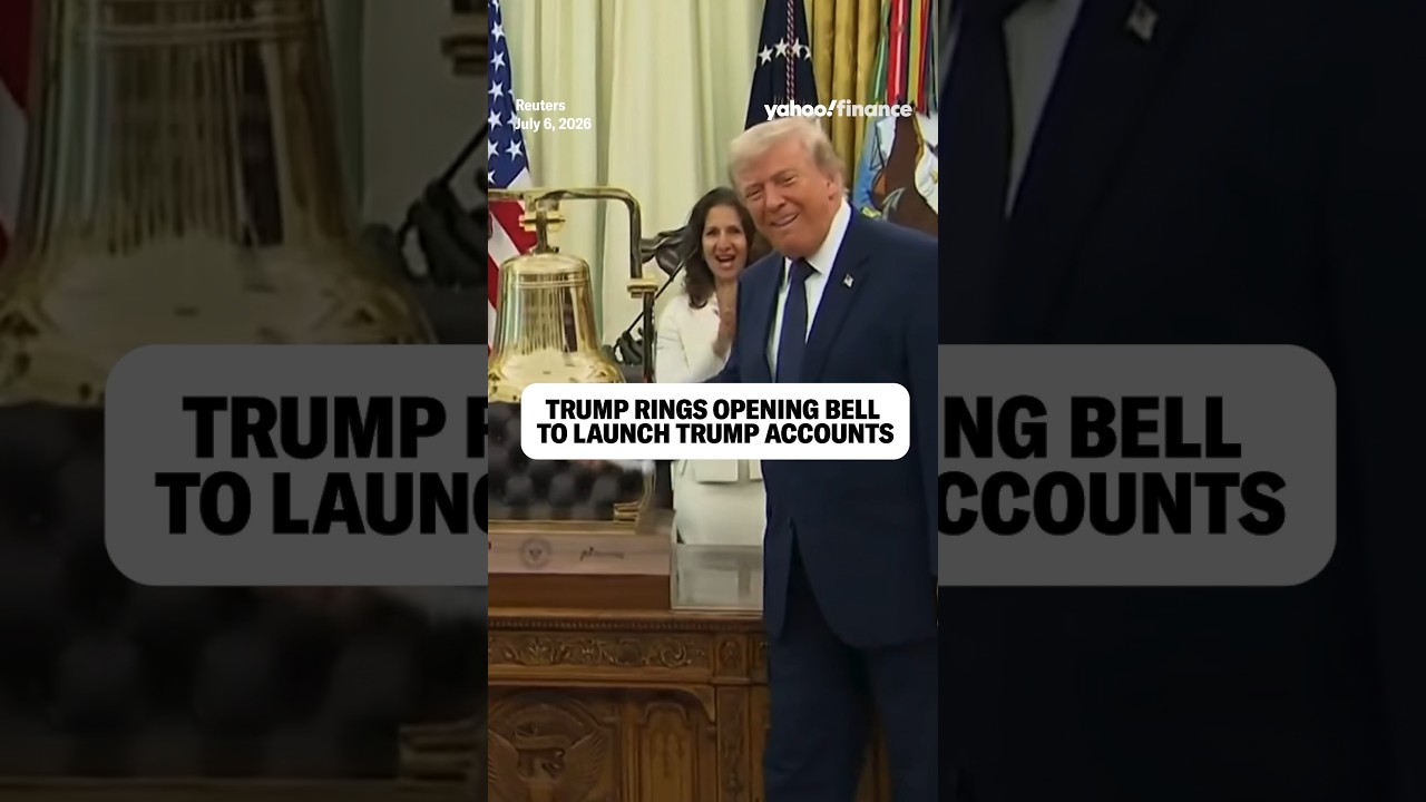 🛎️ Trump rings opening bell to launch Trump accounts.