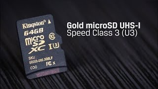 Kingston 64GB microSDXC class 10 UHS-I U3 + SD Adapter SDCG/64GB
