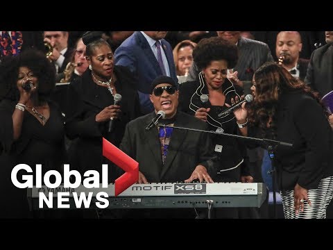 Aretha Franklin funeral: Stevie Wonder's FULL performance
