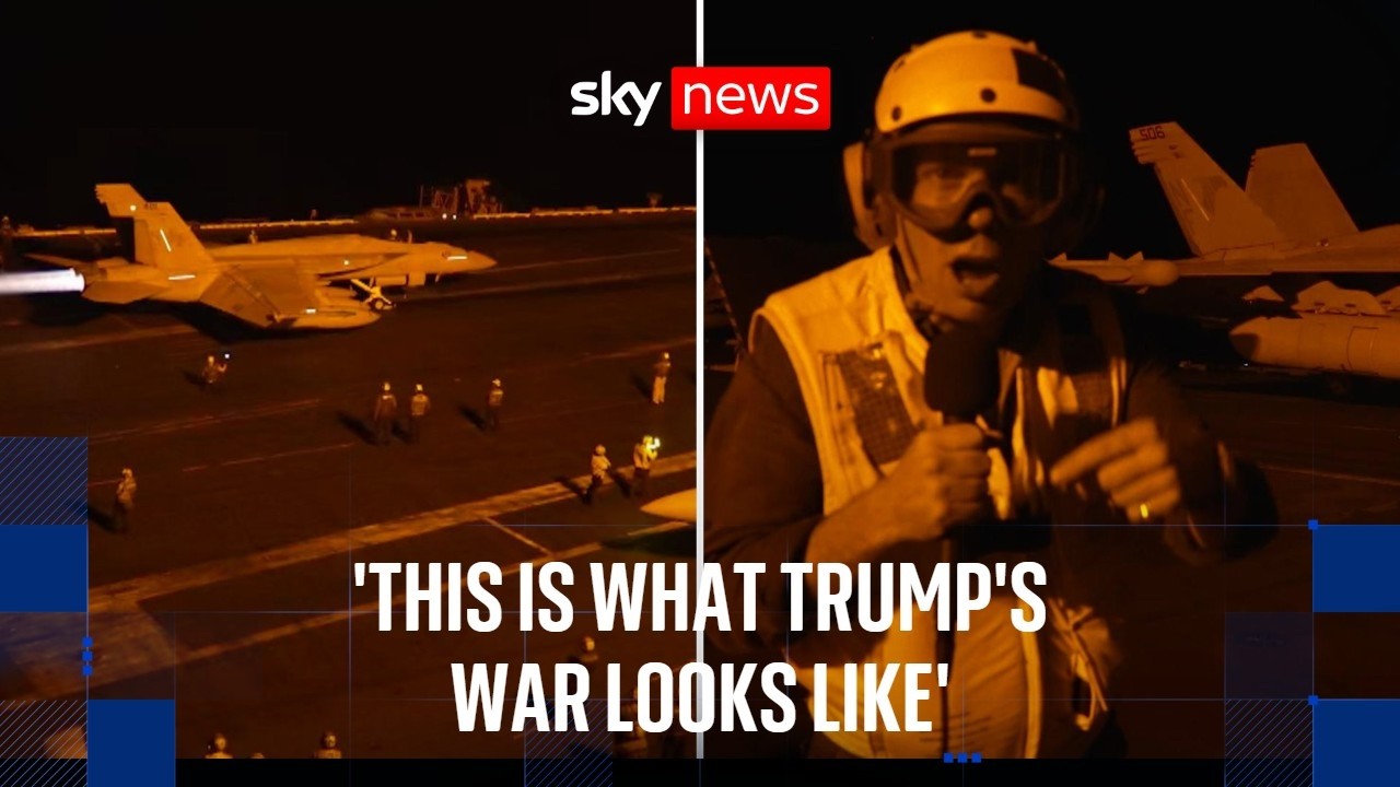 'This is what Trump's war looks like close up' - onboard the USS George Washington