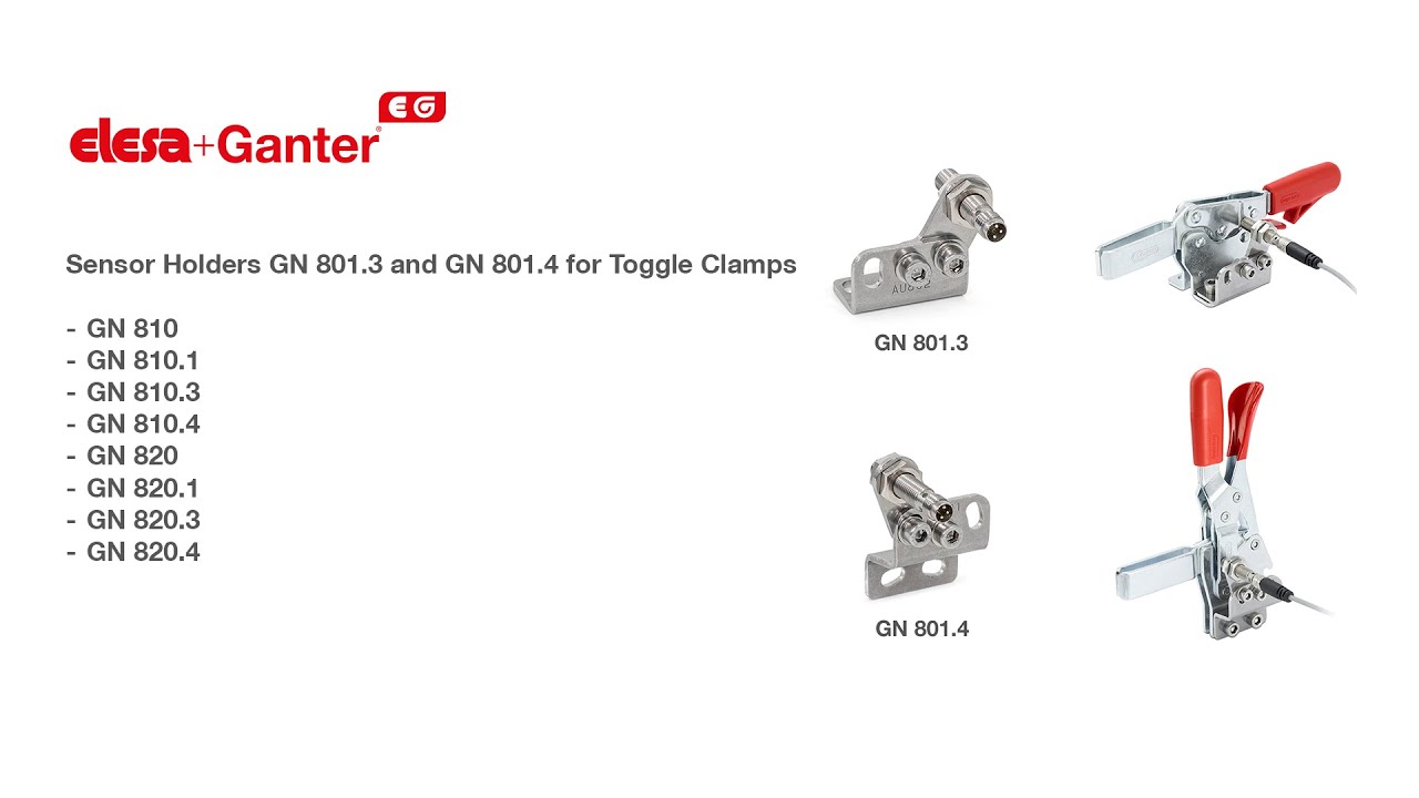 Sensor Holders GN 801.3 and GN 801.4 for Toggle Clamps video