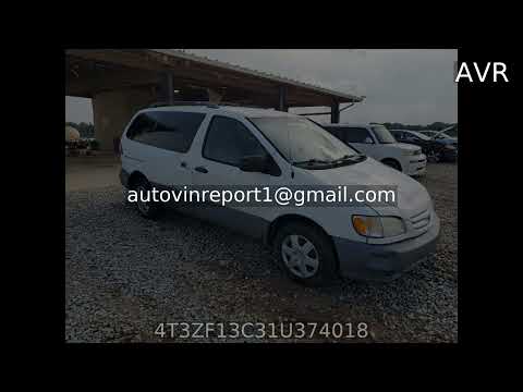4T3ZF13C31U374018 2001 Toyota all models