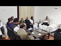 Congress Floor Meeting at Mallikarjun Kharges Chamber in Parliament | News9