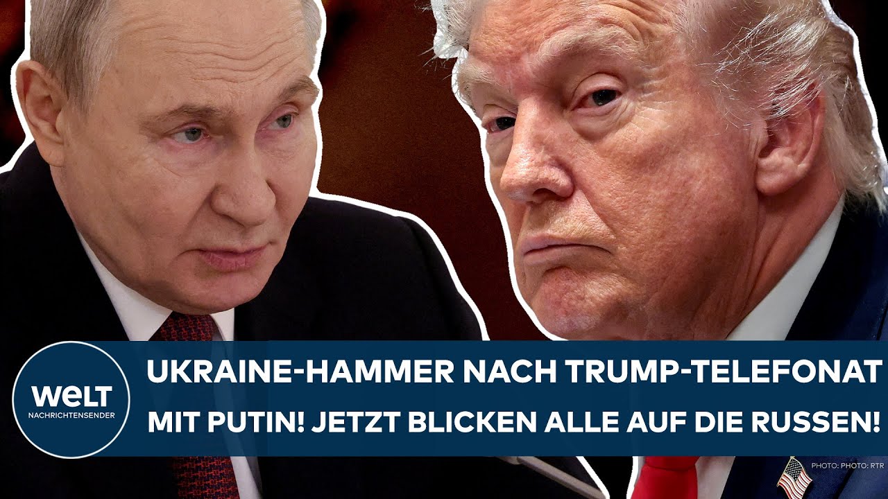 UKRAINE-KRIEG: Trump-Hammer nach Telefonat mit Putin! Jetzt blicken alle auf die Russen!