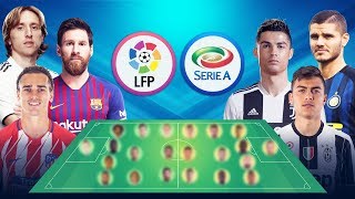 تشكيلة نجوم الدوري الإيطالي ضد نجوم الدوري الإسباني من سيفوز في ...