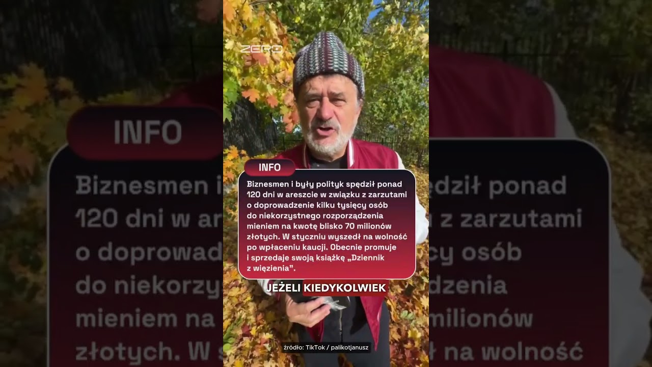 JANUSZ PALIKOT PROSI O WSPARCIE FINANSOWE