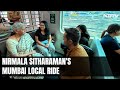 Nirmala Sitharaman Travels In Mumbai Local Train, Click Selfies With Commuters